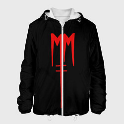 Куртка с капюшоном мужская Marilyn Manson, цвет: 3D-белый