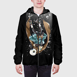 Куртка с капюшоном мужская UNDERTALE, цвет: 3D-черный — фото 2