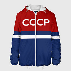 Куртка с капюшоном мужская СССР СПОРТ, цвет: 3D-белый