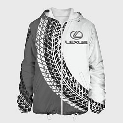Куртка с капюшоном мужская LEXUS SPORT, цвет: 3D-белый