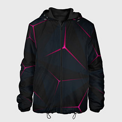 Куртка с капюшоном мужская Тетраэдр, цвет: 3D-черный