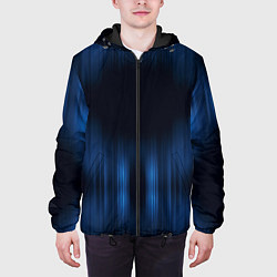 Куртка с капюшоном мужская НЕОНОВЫЙ ДОЖДЬ, цвет: 3D-черный — фото 2