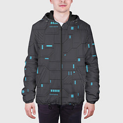 Куртка с капюшоном мужская Супер броня Тёмная, цвет: 3D-черный — фото 2