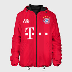 Куртка с капюшоном мужская BAYERN 2021 - ДОМАШНЯЯ, цвет: 3D-черный