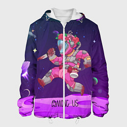 Куртка с капюшоном мужская Among Us Girl, цвет: 3D-белый