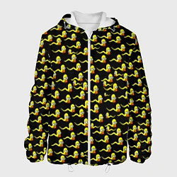 Куртка с капюшоном мужская Гомер, цвет: 3D-белый
