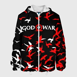 Куртка с капюшоном мужская GOD OF WAR, цвет: 3D-белый