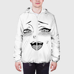 Куртка с капюшоном мужская Ахегао, цвет: 3D-белый — фото 2
