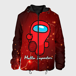 Куртка с капюшоном мужская Hello Impostor, цвет: 3D-черный