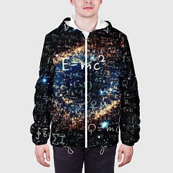 Куртка с капюшоном мужская Формула Вселенной, цвет: 3D-белый — фото 2