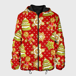 Куртка с капюшоном мужская С Новым Годом!, цвет: 3D-черный