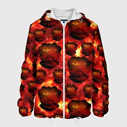 Куртка с капюшоном мужская Lava Monster Лавовый Монстр, цвет: 3D-белый