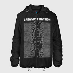 Куртка с капюшоном мужская CrewMate Division, цвет: 3D-черный