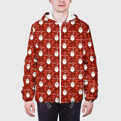 Куртка с капюшоном мужская Happy Holidays, цвет: 3D-белый — фото 2