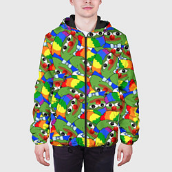 Куртка с капюшоном мужская ПЕПЕ КЛОУН, цвет: 3D-черный — фото 2