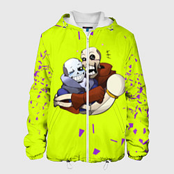 Куртка с капюшоном мужская Undertale, цвет: 3D-белый