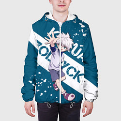 Куртка с капюшоном мужская Киллуа Золдик, цвет: 3D-белый — фото 2