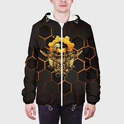 Куртка с капюшоном мужская Gears tactics, цвет: 3D-белый — фото 2