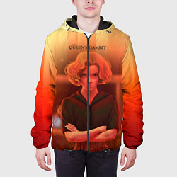 Куртка с капюшоном мужская Queens Gambit Ход Королевы, цвет: 3D-черный — фото 2