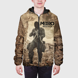 Куртка с капюшоном мужская Metro Exodus, цвет: 3D-черный — фото 2