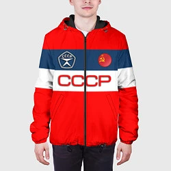 Куртка с капюшоном мужская СССР, цвет: 3D-черный — фото 2