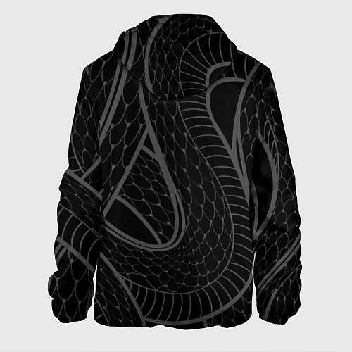 Мужская куртка Змеи / 3D-Черный – фото 2