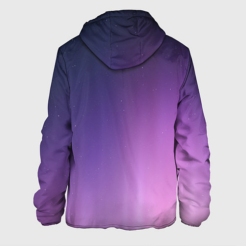 Мужская куртка Северное сияние фиолетовый / 3D-Черный – фото 2