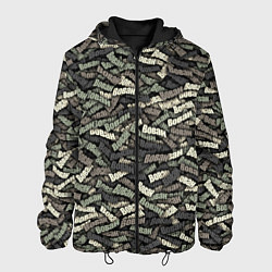 Куртка с капюшоном мужская Камуфляж - Вован, цвет: 3D-черный