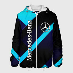 Куртка с капюшоном мужская Mercedes Benz, цвет: 3D-белый