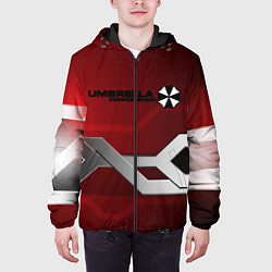 Куртка с капюшоном мужская Umbrella Corp, цвет: 3D-черный — фото 2