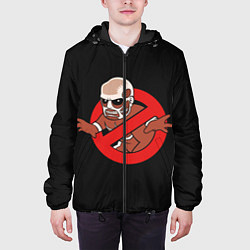 Куртка с капюшоном мужская Охотники На Титанов, цвет: 3D-черный — фото 2