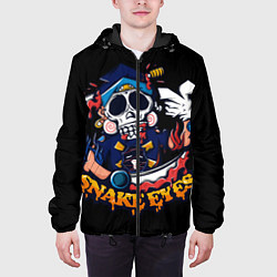 Куртка с капюшоном мужская Skull Snake Eyes, цвет: 3D-черный — фото 2