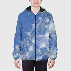 Куртка с капюшоном мужская Летающие треугольники, цвет: 3D-черный — фото 2