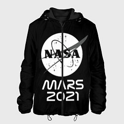 Куртка с капюшоном мужская NASA Perseverance, цвет: 3D-черный