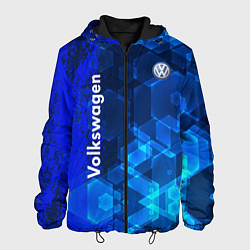 Куртка с капюшоном мужская Volkswagen, цвет: 3D-черный