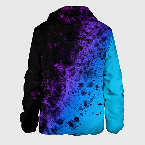 Мужская куртка Неоновые Краски / 3D-Черный – фото 2