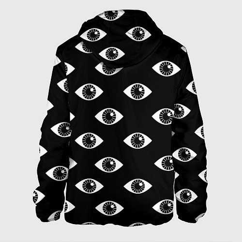 Мужская куртка Глаза / 3D-Черный – фото 2