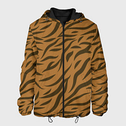 Куртка с капюшоном мужская CYBERSTYLE TIGER, цвет: 3D-черный