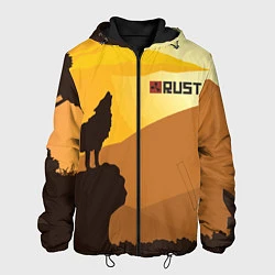 Куртка с капюшоном мужская Rust, цвет: 3D-черный