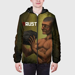 Куртка с капюшоном мужская Rust, цвет: 3D-черный — фото 2