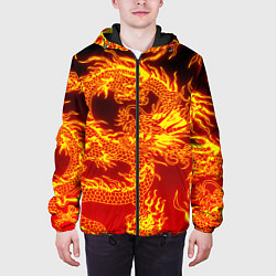 Куртка с капюшоном мужская ДРАКОН, цвет: 3D-черный — фото 2