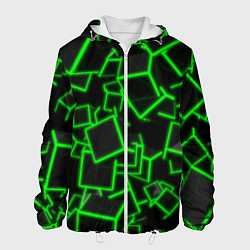 Куртка с капюшоном мужская Cyber cube, цвет: 3D-белый