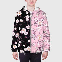 Куртка с капюшоном мужская САКУРА SAKURA ВИШНЯ, цвет: 3D-белый — фото 2