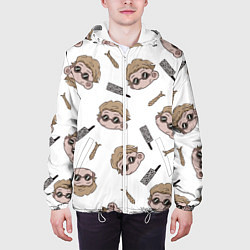 Куртка с капюшоном мужская Нанами Кенто Магическая битва, цвет: 3D-белый — фото 2