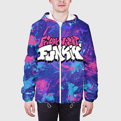 Куртка с капюшоном мужская Friday Night Funkin, цвет: 3D-белый — фото 2