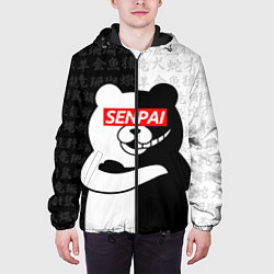 Куртка с капюшоном мужская MONOKUMA МОНОКУМА, цвет: 3D-черный — фото 2