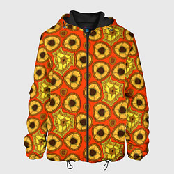 Куртка с капюшоном мужская Древний африканский узор, цвет: 3D-черный