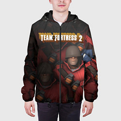Куртка с капюшоном мужская Team Fortress, цвет: 3D-черный — фото 2