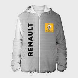 Куртка с капюшоном мужская Renault Сталь, цвет: 3D-белый