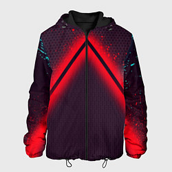 Куртка с капюшоном мужская Кровавая линия3D, цвет: 3D-черный